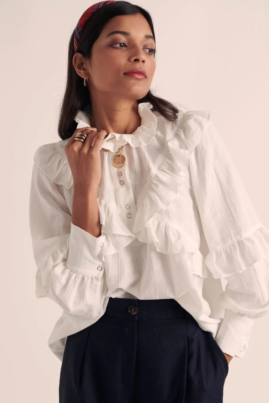 Chemises Et Blouses-Balzac Paris Blouse Amelia Blanc naturel