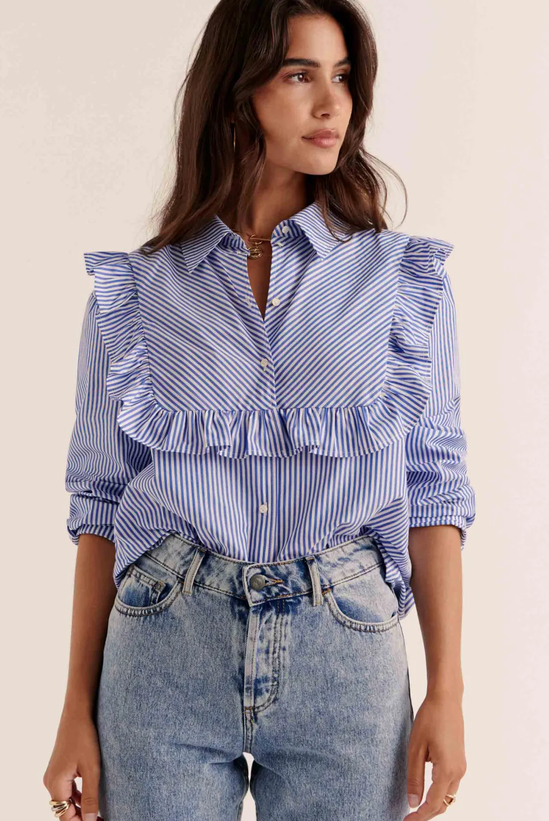 Chemises Et Blouses-Balzac Paris Blouse Cassi Rayures bleu