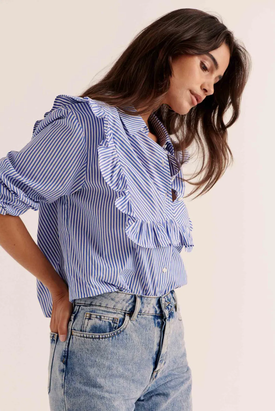 Chemises Et Blouses-Balzac Paris Blouse Cassi Rayures bleu