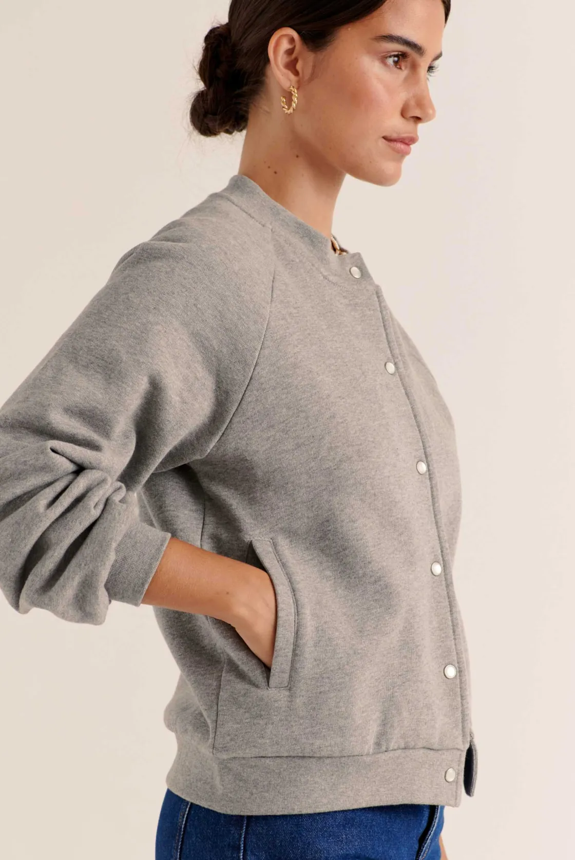 Sweatshirts | Pulls Et Cardigans-Balzac Paris Cardigan Douillet Gris chiné