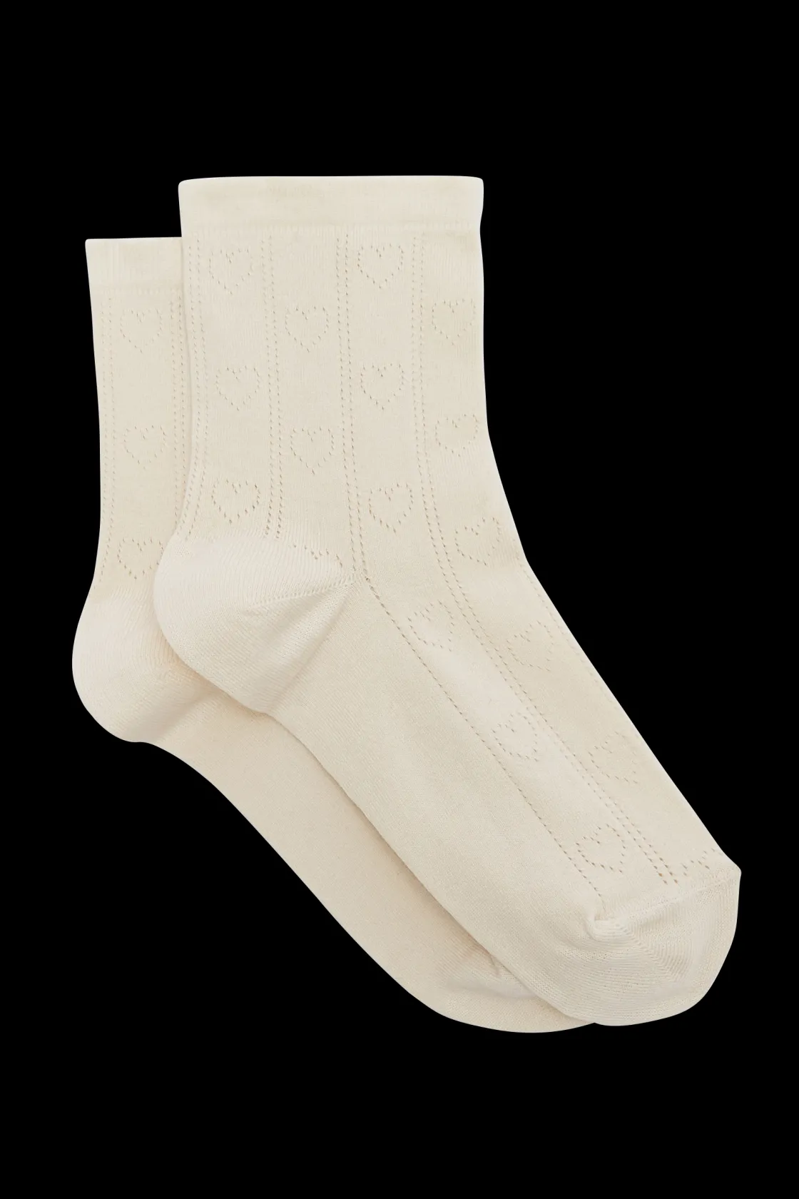 Chaussettes-Balzac Paris Chaussettes Anna pointelles White