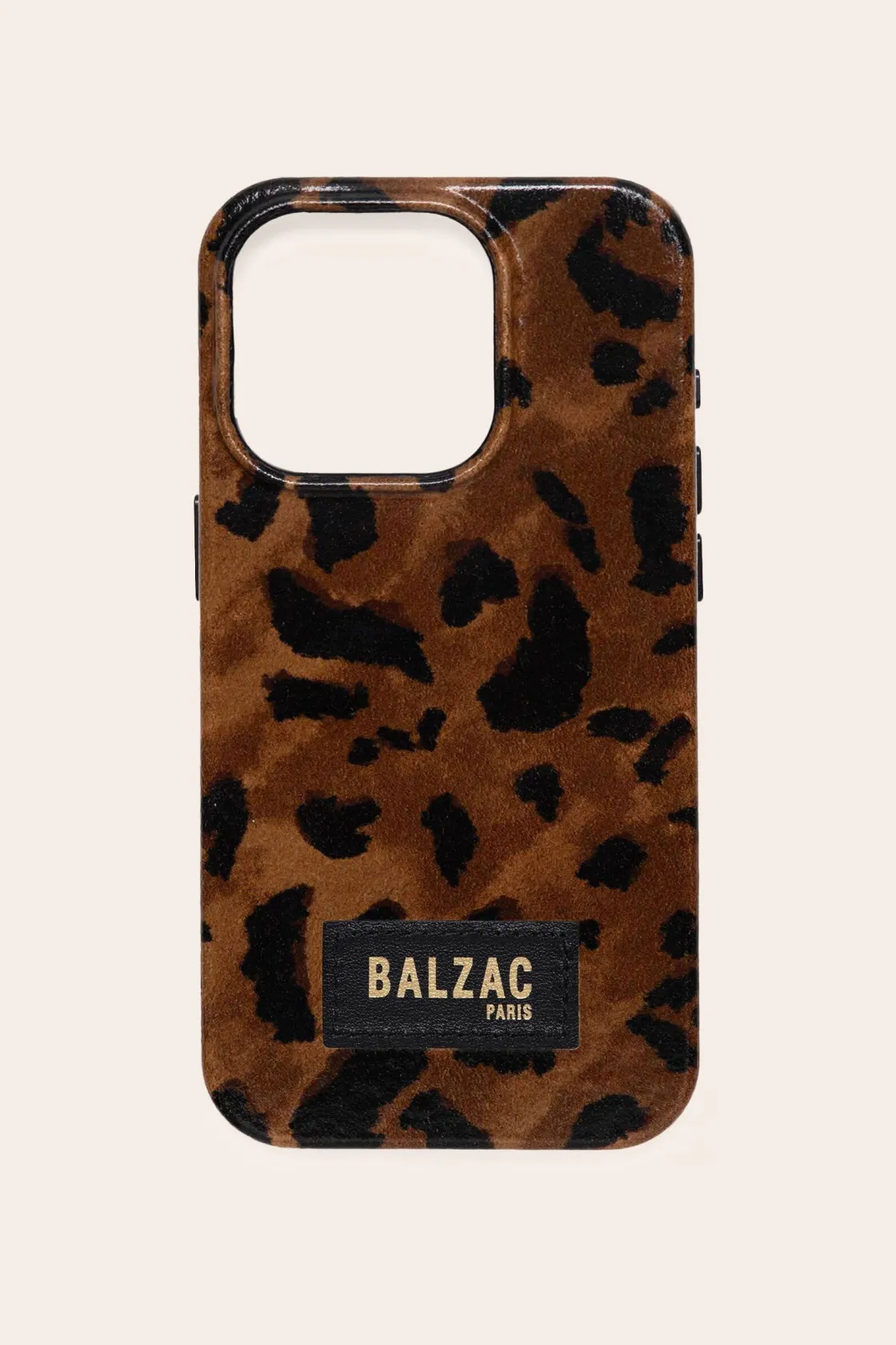 Accessoires Smartphones-Balzac Paris Coque de téléphone Cuir guépard cappuccino