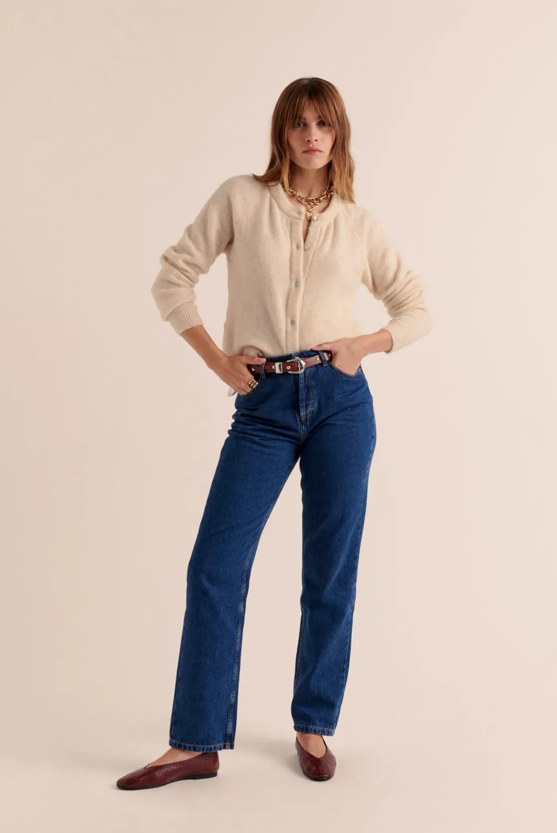 Jeans-Balzac Paris Jean Fauve Bleu midi