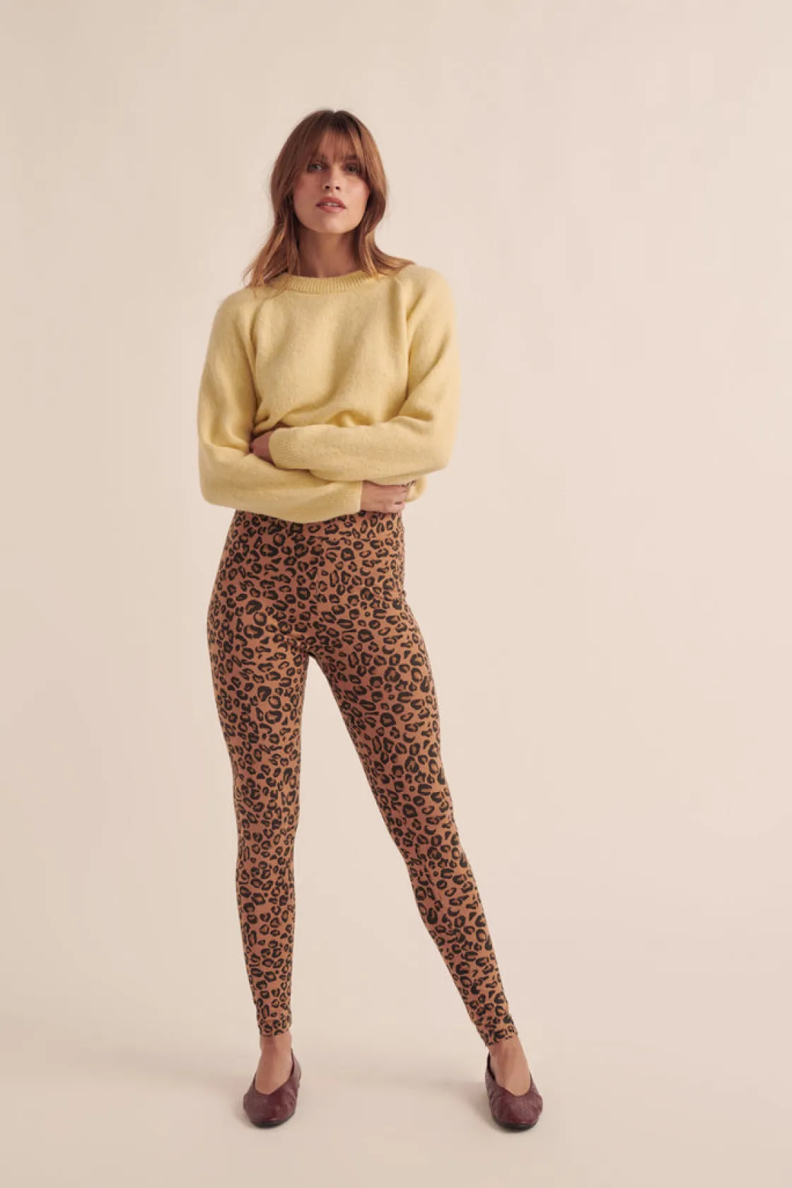 Homewear | Pantalons-Balzac Paris Legging Calme Léopard café