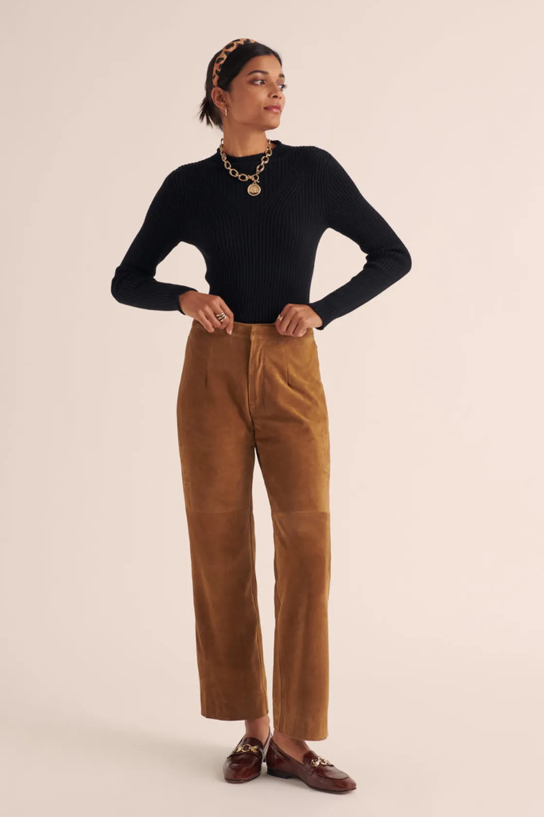 Costumes Et Ensembles | Pantalons-Balzac Paris Pantalon Selby Croute camel