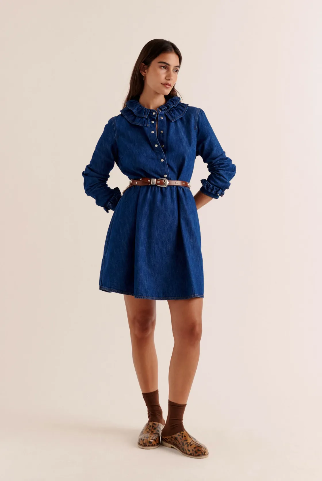 Robes Et Jupes-Balzac Paris Robe Belkis Bleu midi