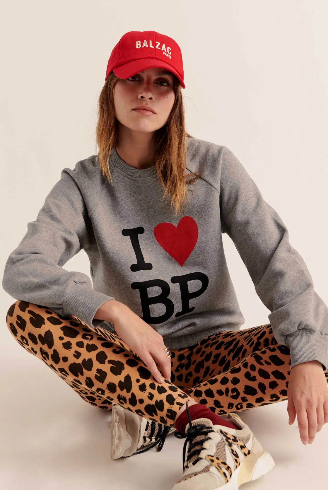 Homewear | Sweatshirts-Balzac Paris Sweat-shirt Jack I love bp gris