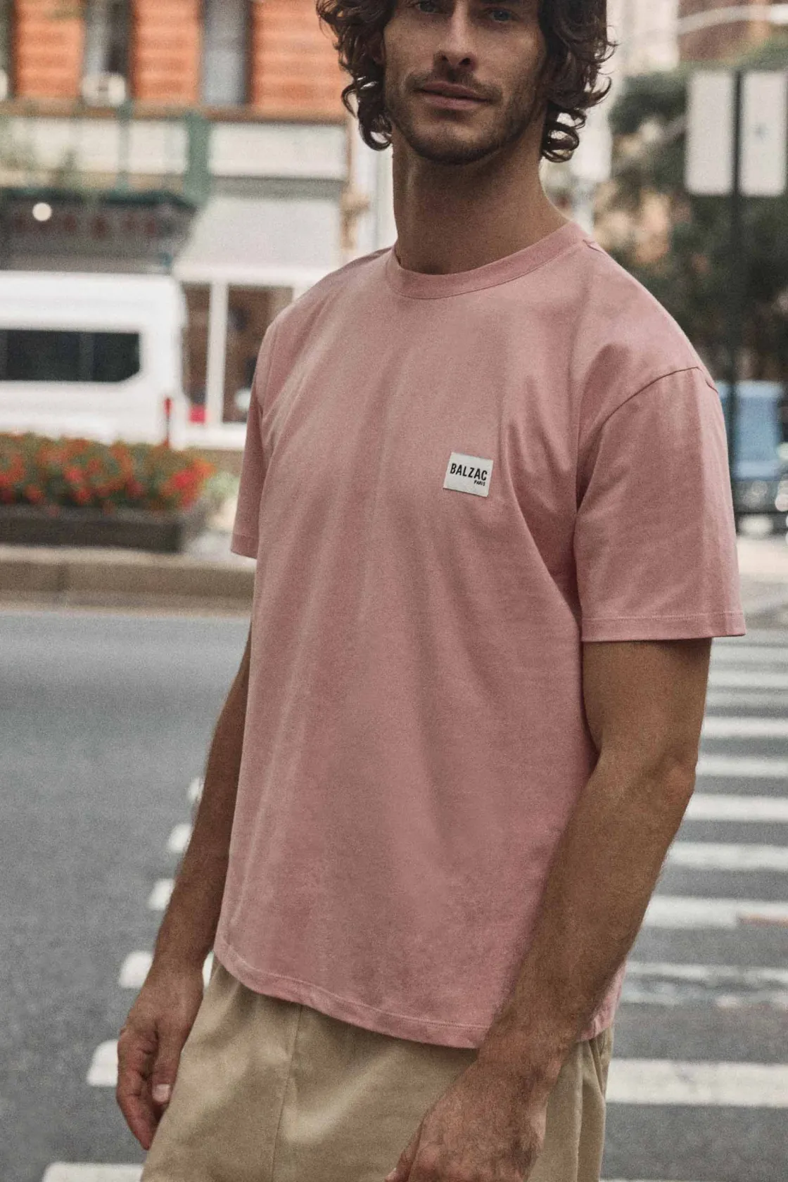 L'Homme-Balzac Paris Tee-shirt Martel Vieux rose