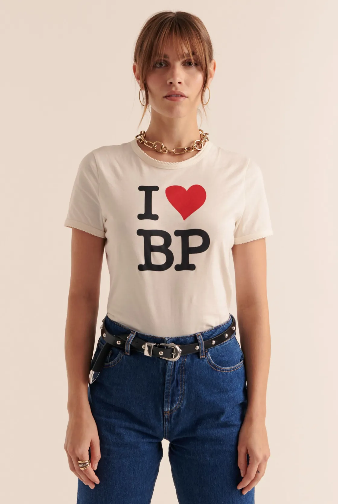 Tops, Tee-Shirts Et Bodies-Balzac Paris Tee-shirt Willow I love paris blanc